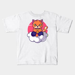 Cat at dawn Kids T-Shirt